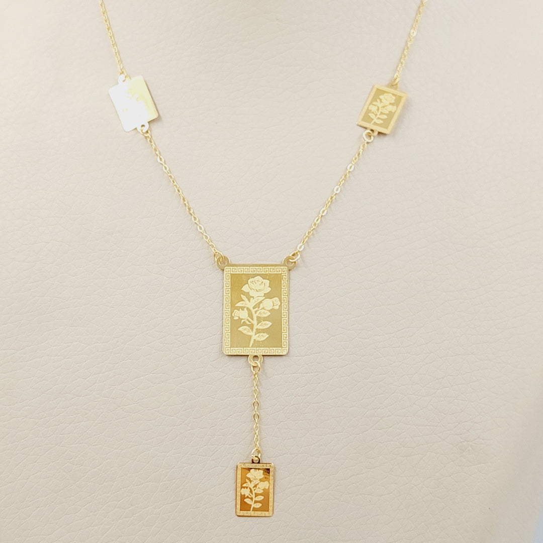 21K Gold Ounce Necklace by Saeed Jewelry - Image 4