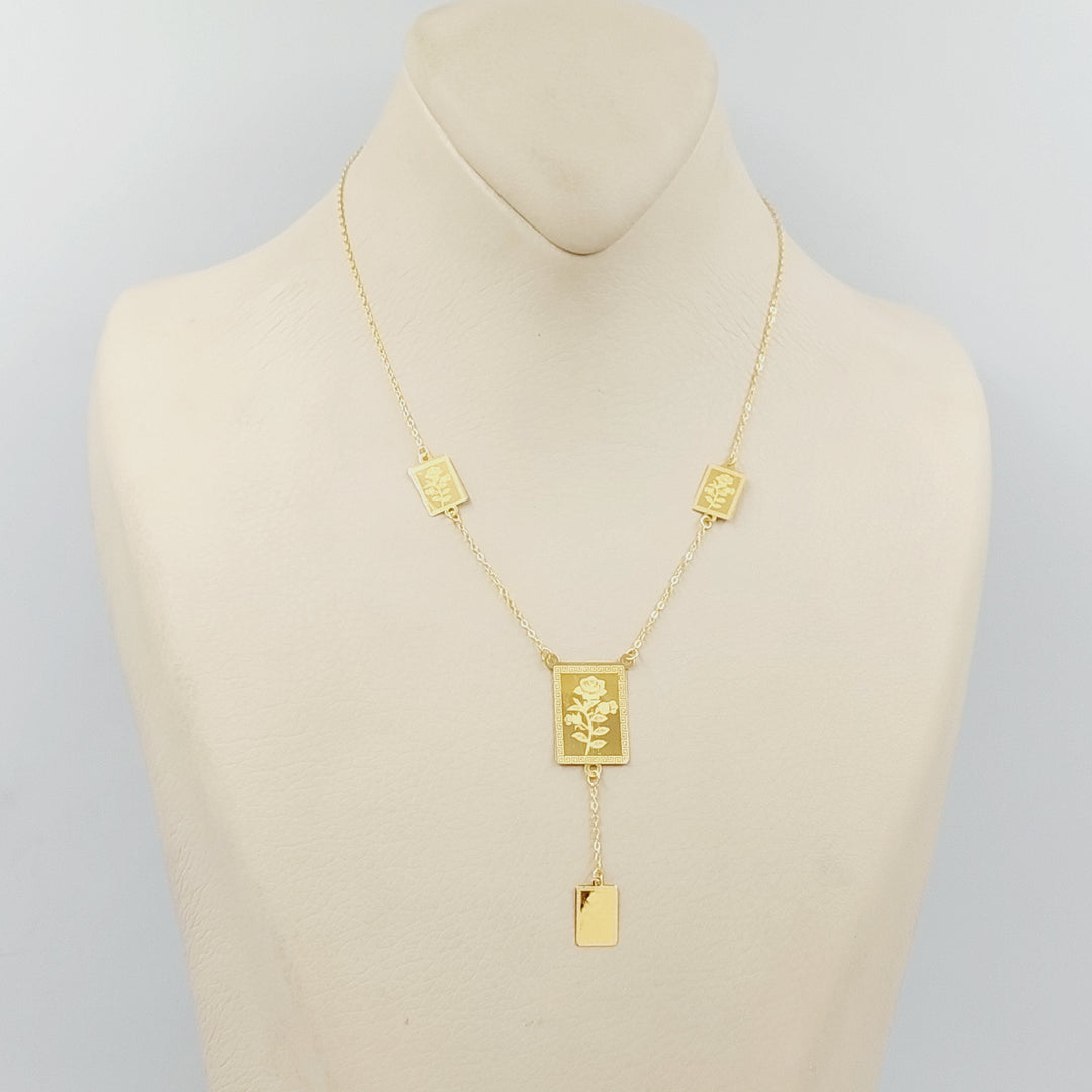 21K Gold Ounce Necklace by Saeed Jewelry - Image 2