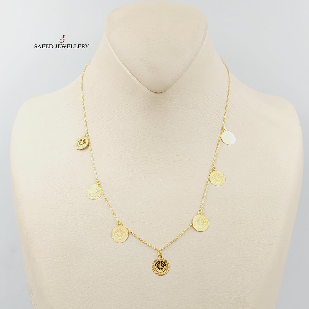 21K Gold Rashadi Dandash Necklace by Saeed Jewelry - Image 1