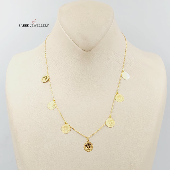 21K Gold Rashadi Dandash Necklace by Saeed Jewelry - Image 1