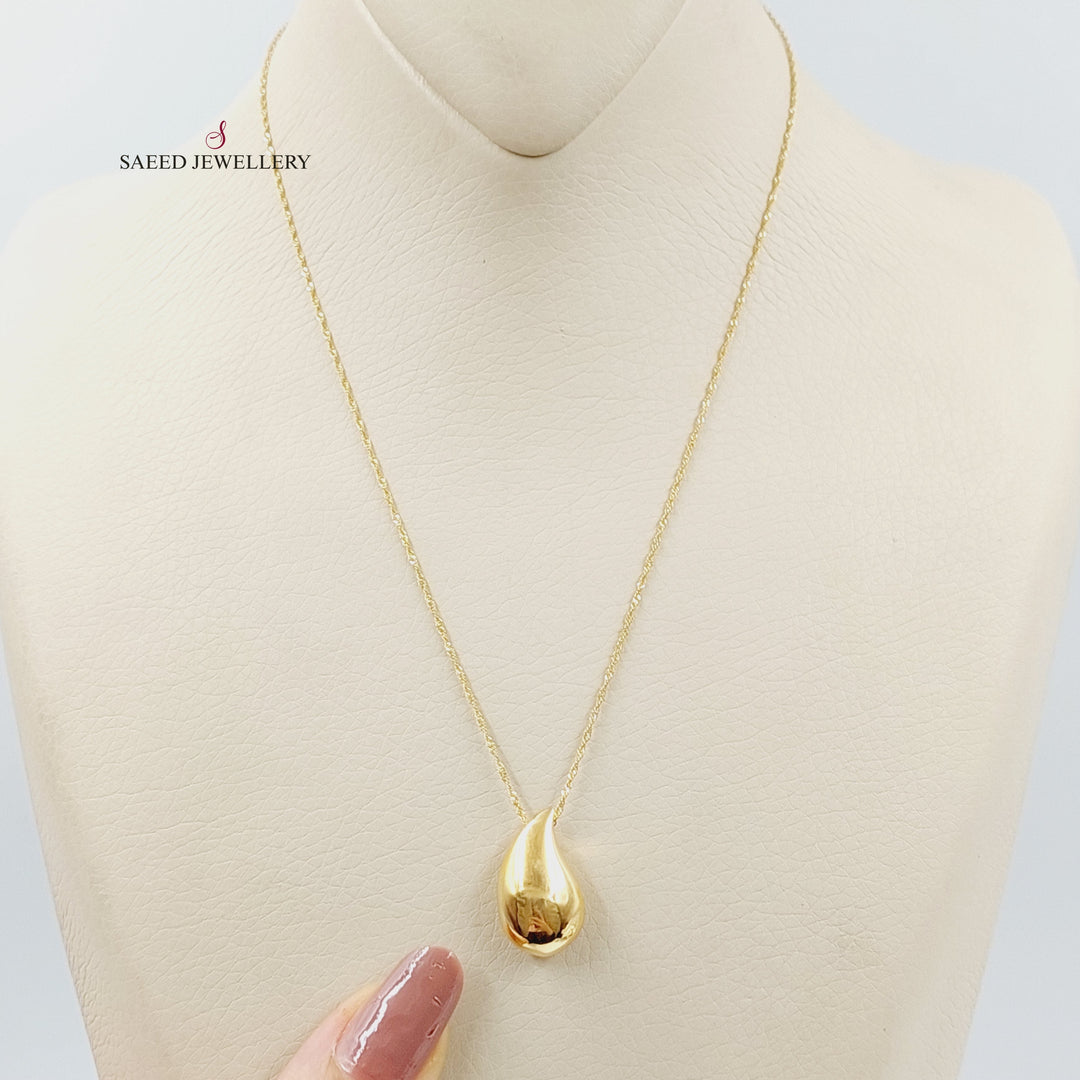 21K Gold Tears Necklace by Saeed Jewelry - Image 1