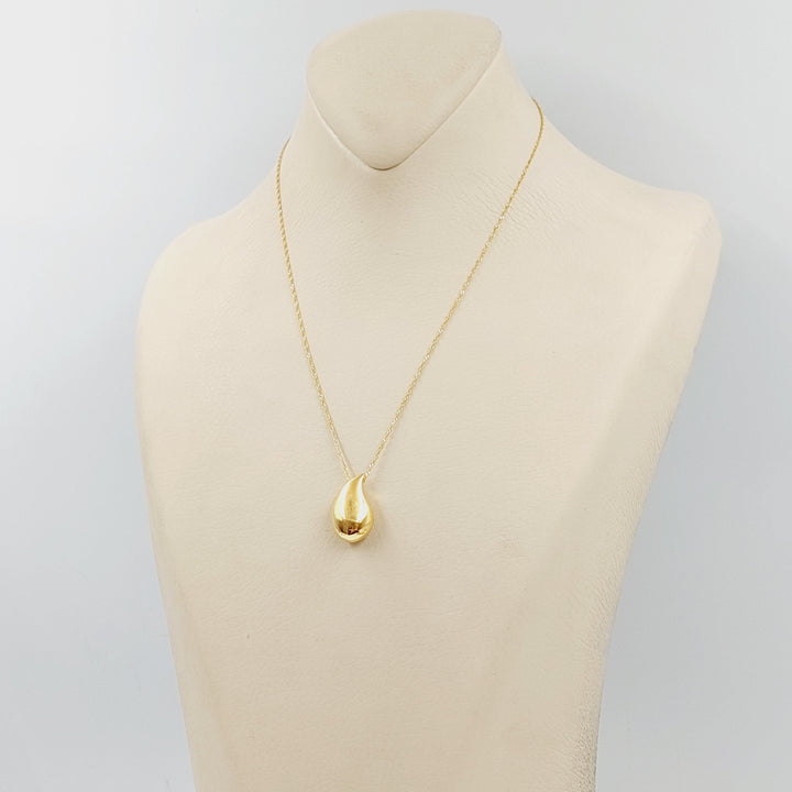 21K Gold Tears Necklace by Saeed Jewelry - Image 3