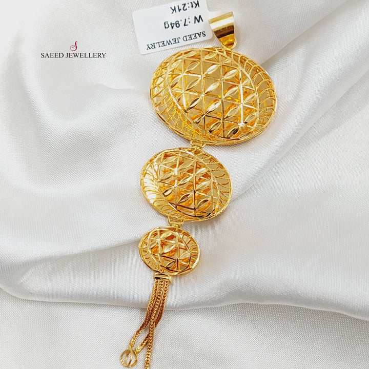 21K Gold Bahraini Pendant by Saeed Jewelry - Image 4