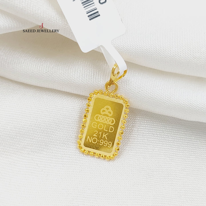 21K Gold Ounce Pendant by Saeed Jewelry - Image 1