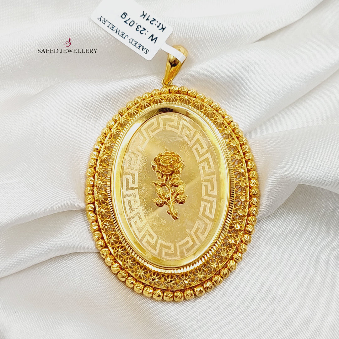 21K Gold Ounce Pendant by Saeed Jewelry - Image 5