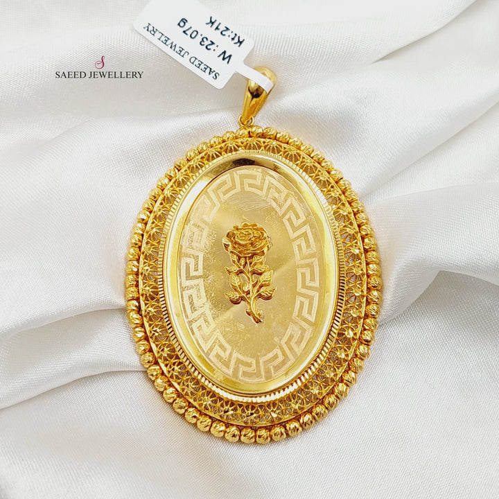 21K Gold Ounce Pendant by Saeed Jewelry - Image 5