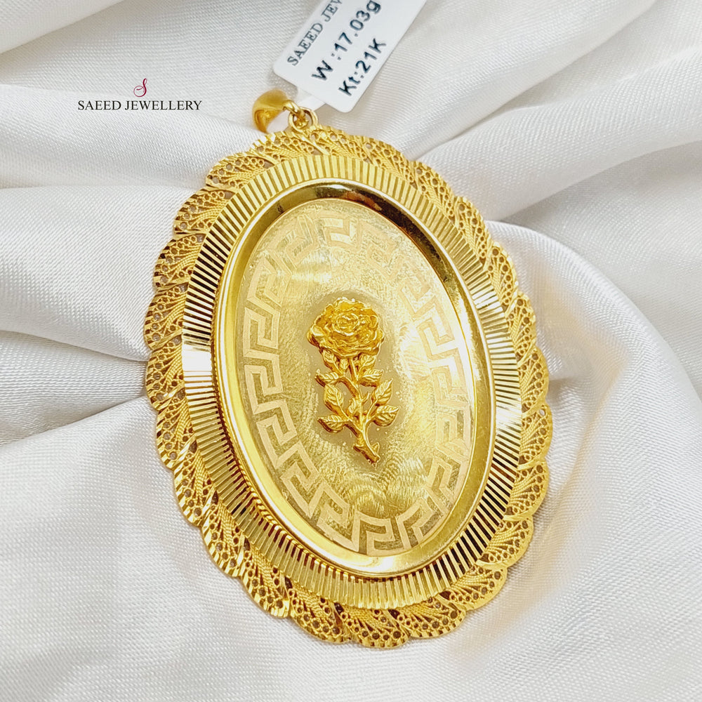 21K Gold Ounce Pendant by Saeed Jewelry - Image 2