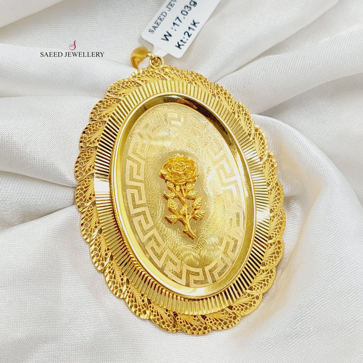 21K Gold Ounce Pendant by Saeed Jewelry - Image 2