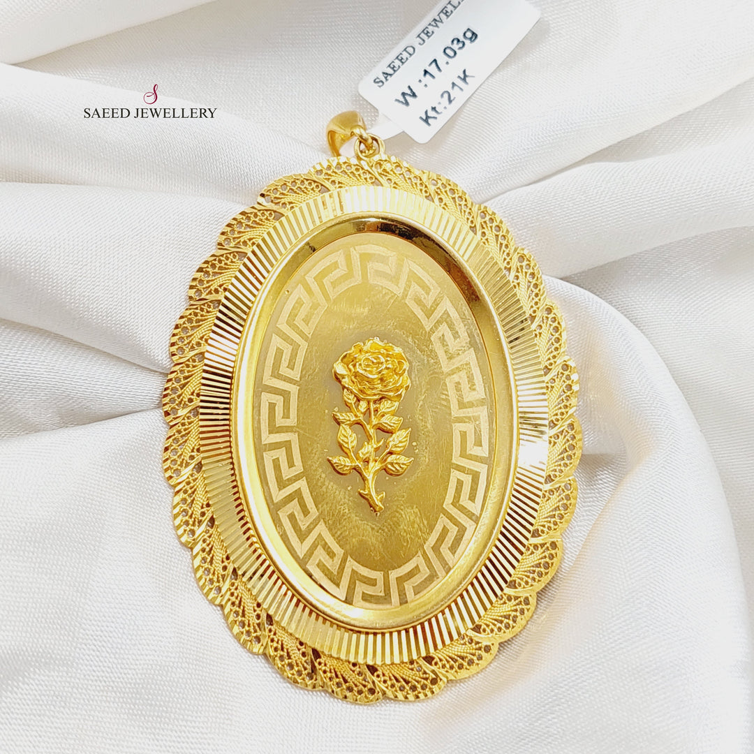 21K Gold Ounce Pendant by Saeed Jewelry - Image 1