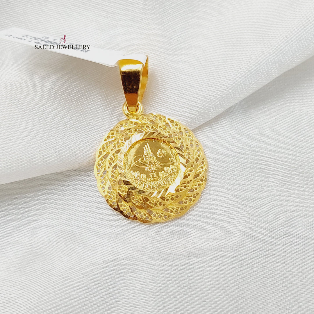 21K Gold Rashadi Pendant by Saeed Jewelry - Image 1