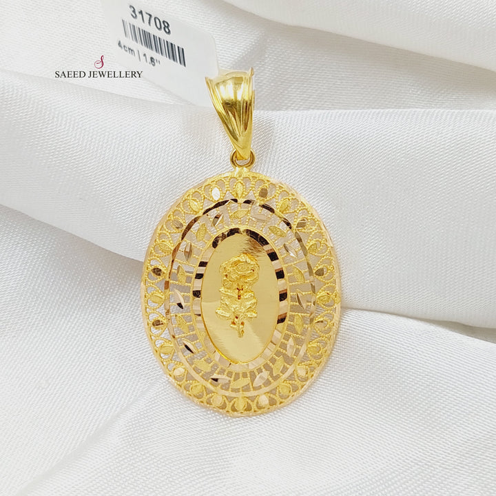 21K Gold Ounce Pendant by Saeed Jewelry - Image 3