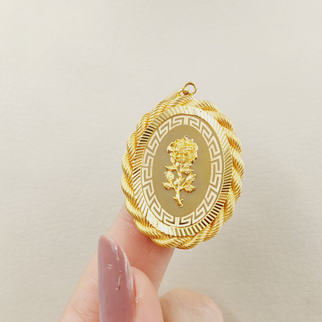 21K Gold Ounce Pendant by Saeed Jewelry - Image 2