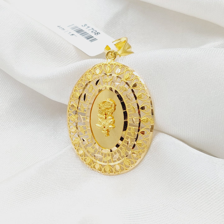 21K Gold Ounce Pendant by Saeed Jewelry - Image 4