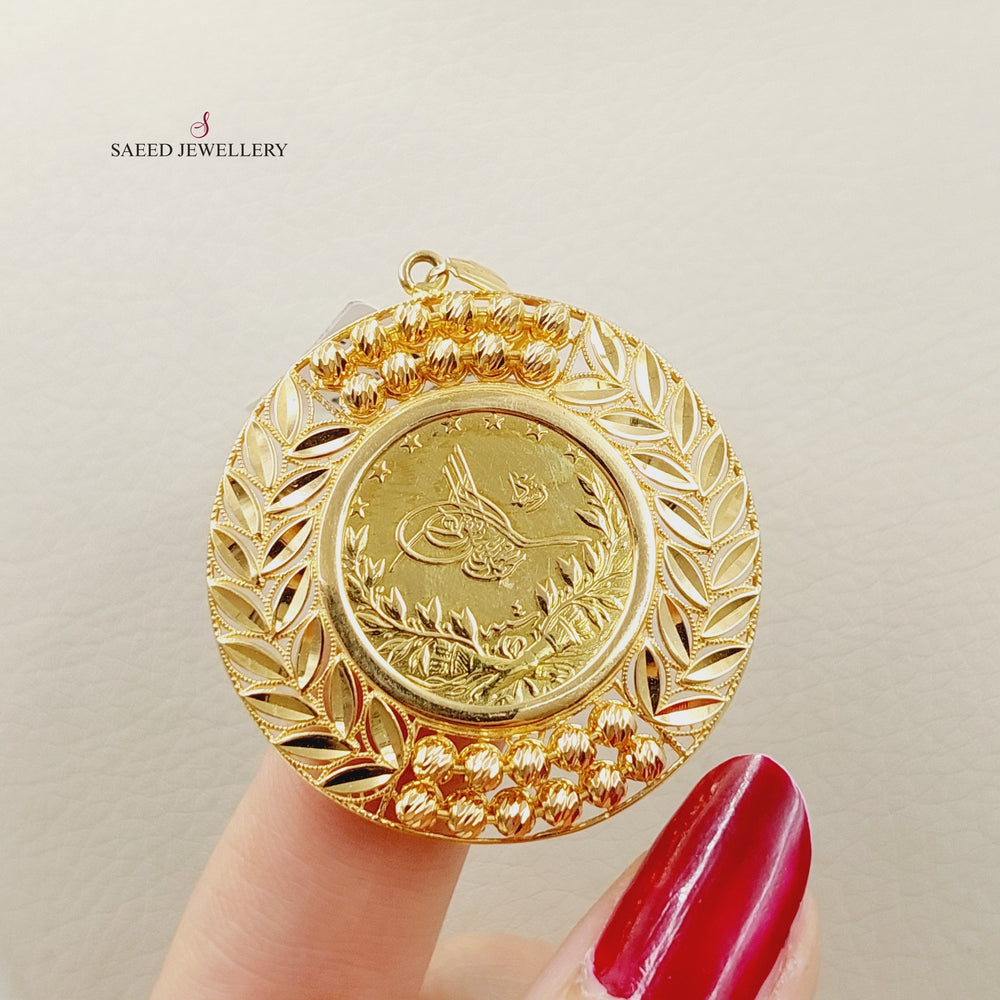 21K Gold Rashadi Pendant by Saeed Jewelry - Image 2