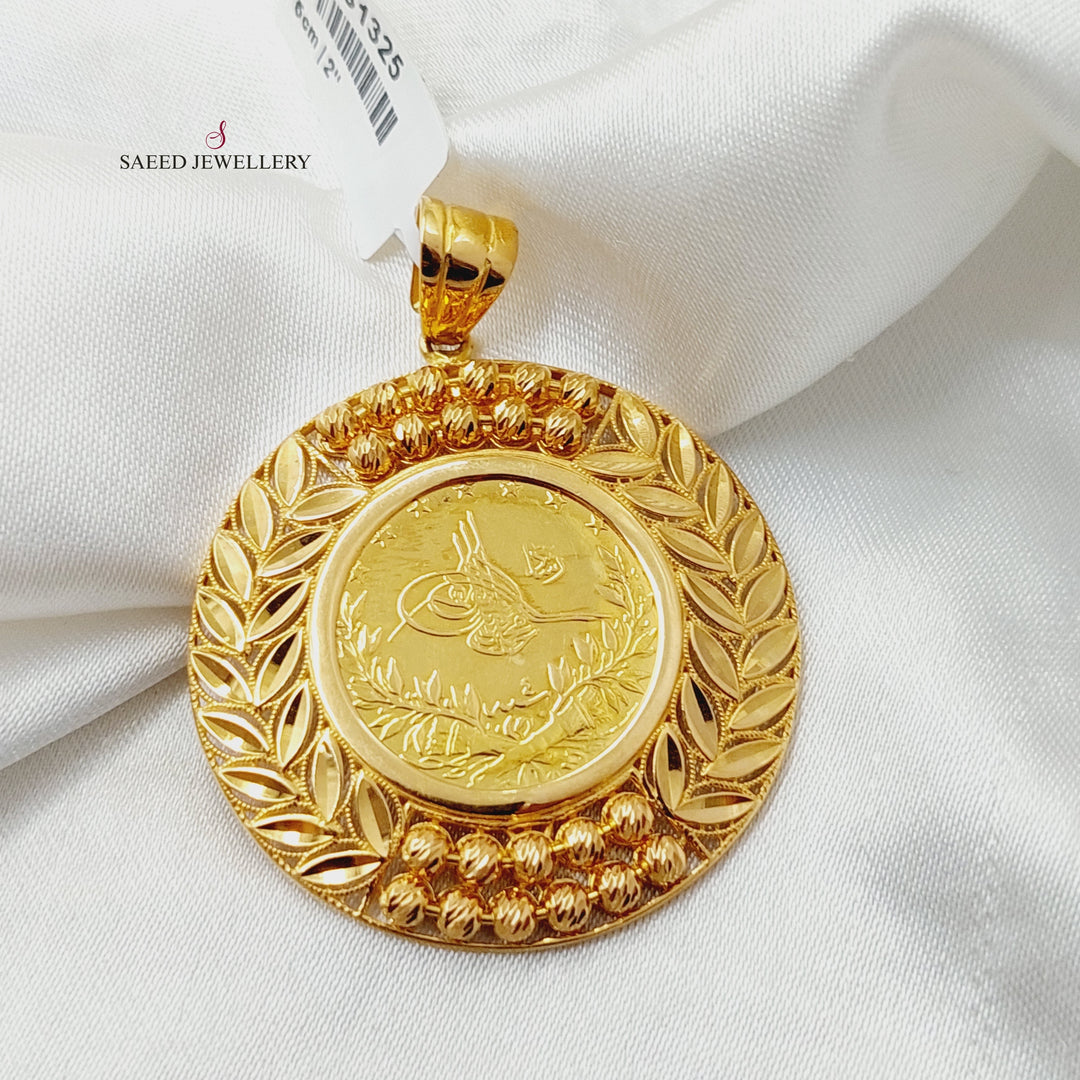 21K Gold Rashadi Pendant by Saeed Jewelry - Image 3