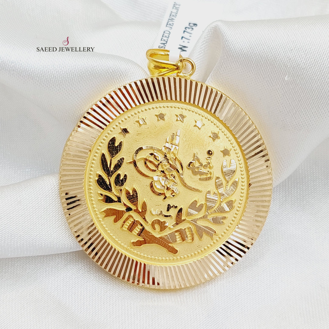 21K Gold Rashadi Pendant by Saeed Jewelry - Image 1