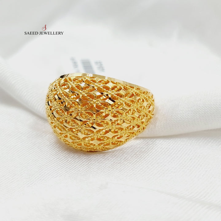 21K Gold Bahraini Ring by Saeed Jewelry - Image 2