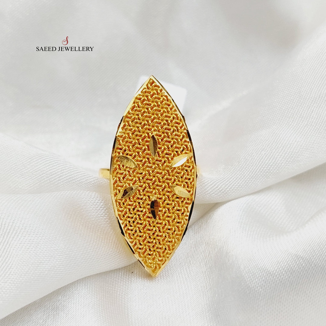 21K Gold Bahraini Ring by Saeed Jewelry - Image 3