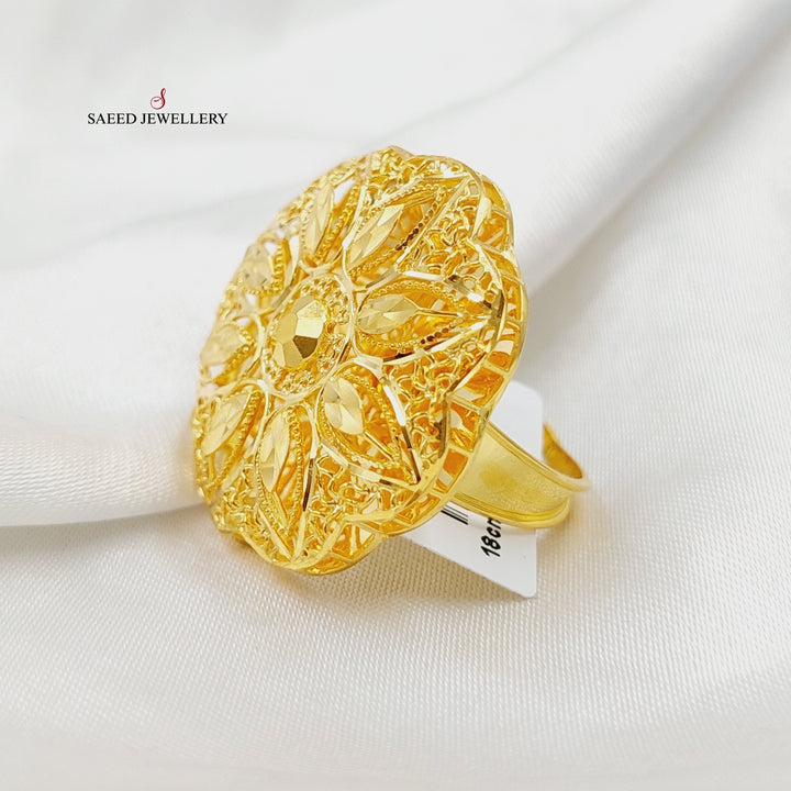 21K Gold Bahraini Rose Ring by Saeed Jewelry - Image 2