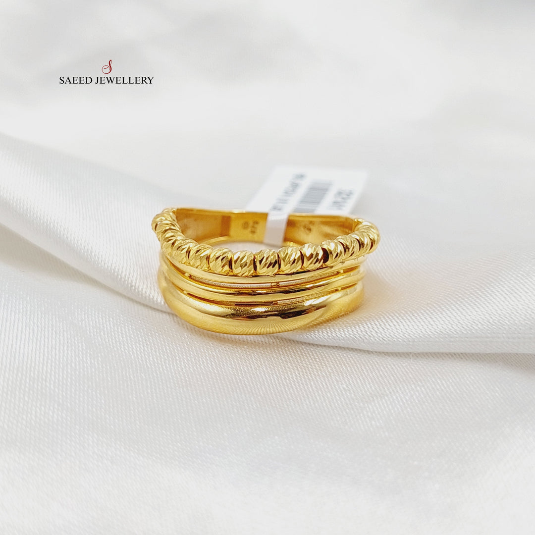 21K Gold Balls Ring by Saeed Jewelry - Image 2