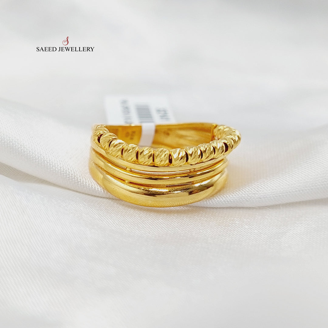 21K Gold Balls Ring by Saeed Jewelry - Image 3