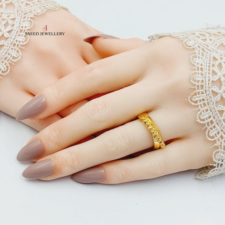 21K Gold Balls Ring by Saeed Jewelry - Image 4