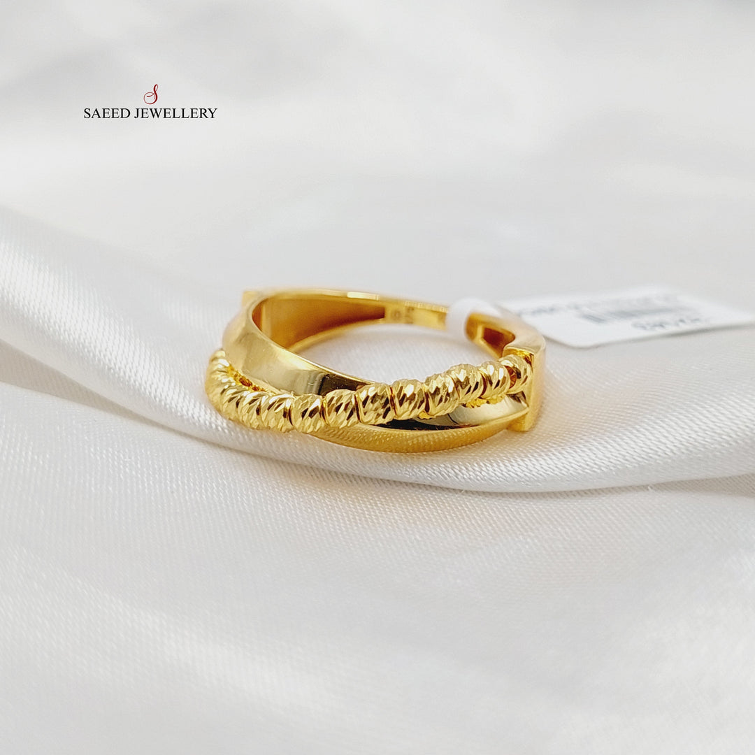 21K Gold Balls Ring by Saeed Jewelry - Image 1