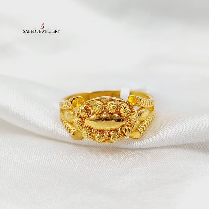 21K Gold Balls Ring by Saeed Jewelry - Image 3