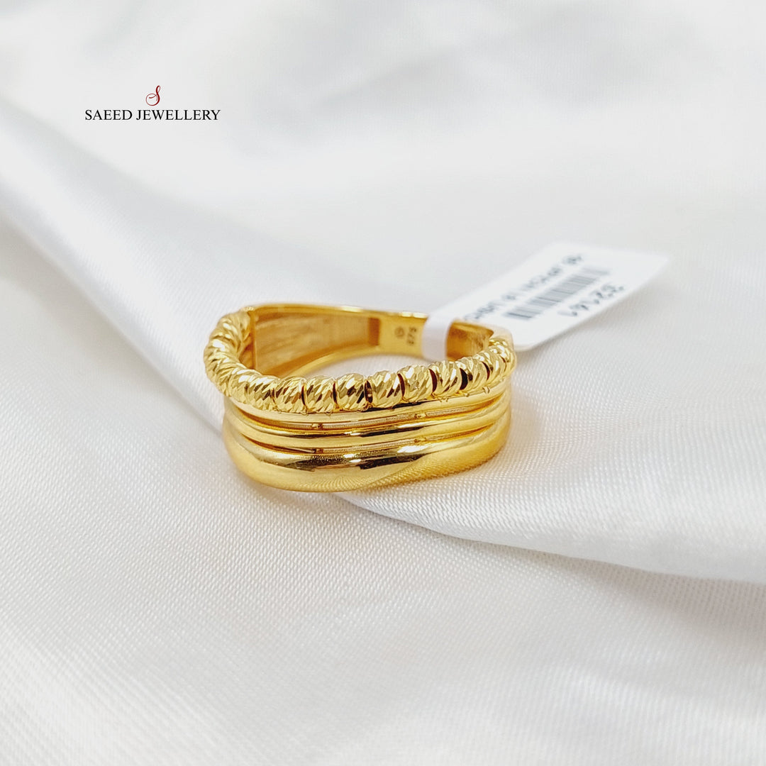 21K Gold Balls Ring by Saeed Jewelry - Image 1