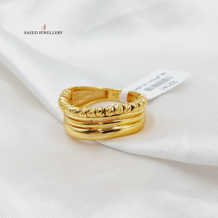 21K Gold Balls Ring by Saeed Jewelry - Image 1