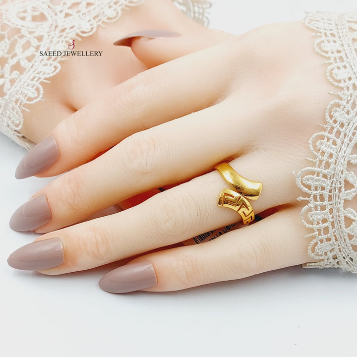 21K Gold Belt Ring by Saeed Jewelry - Image 5