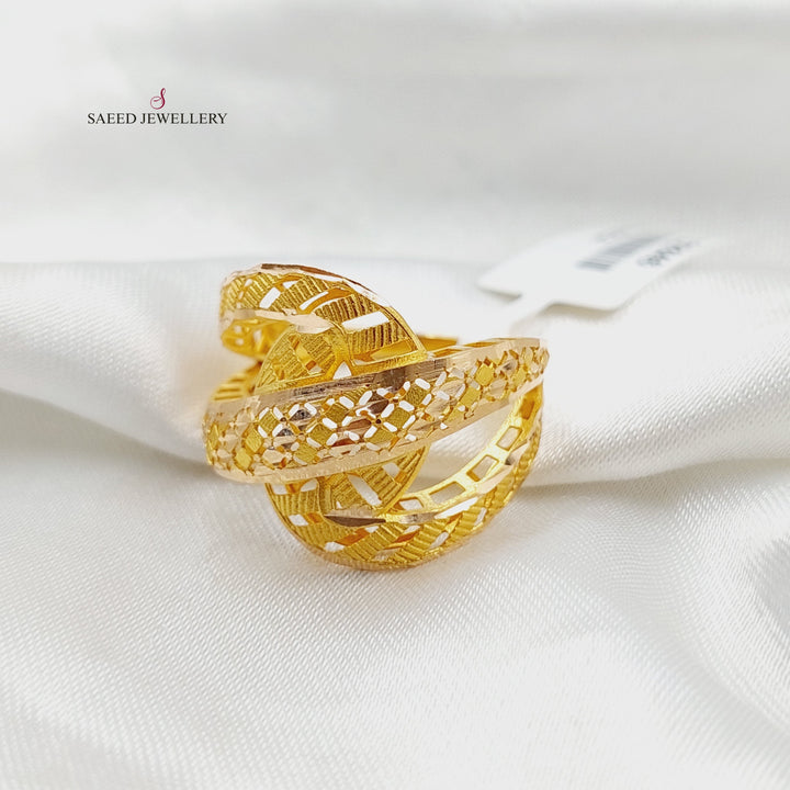 21K Gold Belt Ring by Saeed Jewelry - Image 3