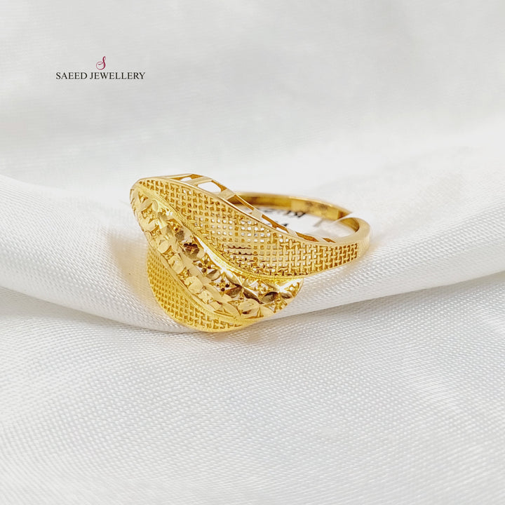 21K Gold Belt Ring by Saeed Jewelry - Image 2