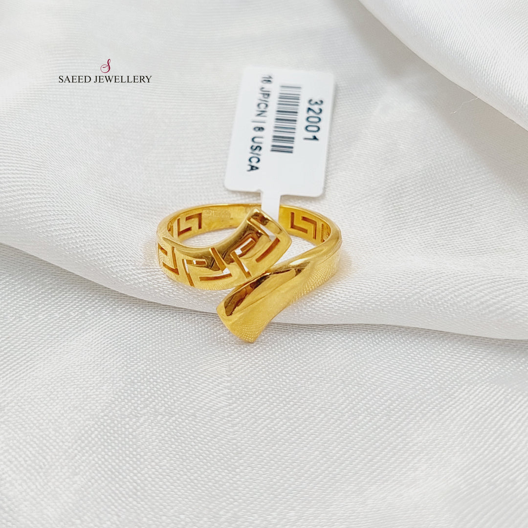 21K Gold Belt Ring by Saeed Jewelry - Image 1