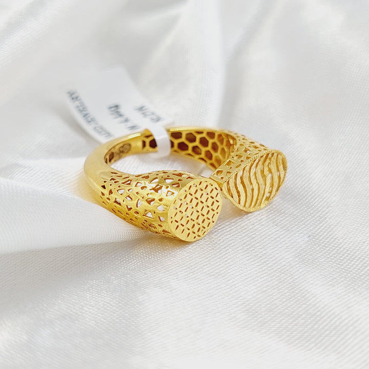 21K Gold Deluxe Nail Ring by Saeed Jewelry - Image 1