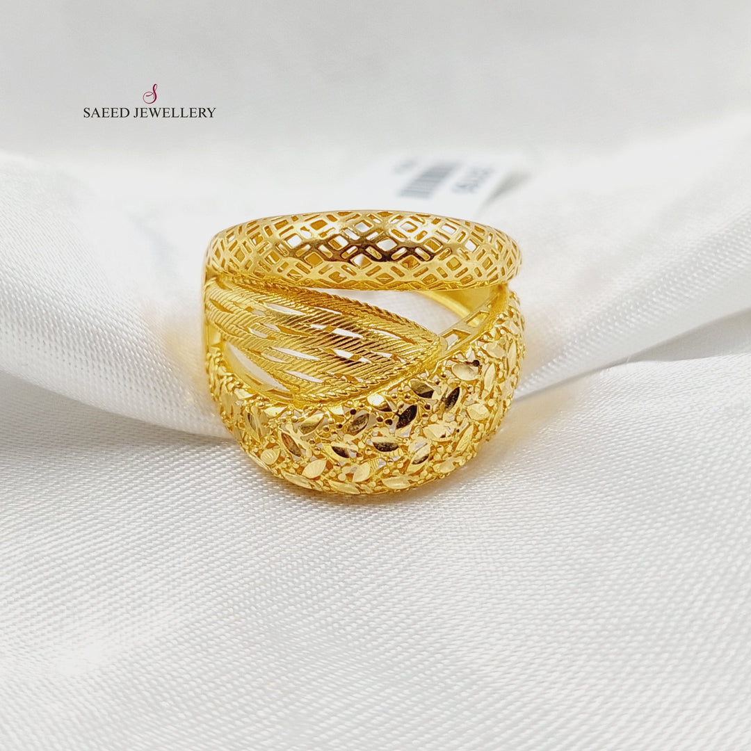 21K Gold Deluxe Ring by Saeed Jewelry - Image 3