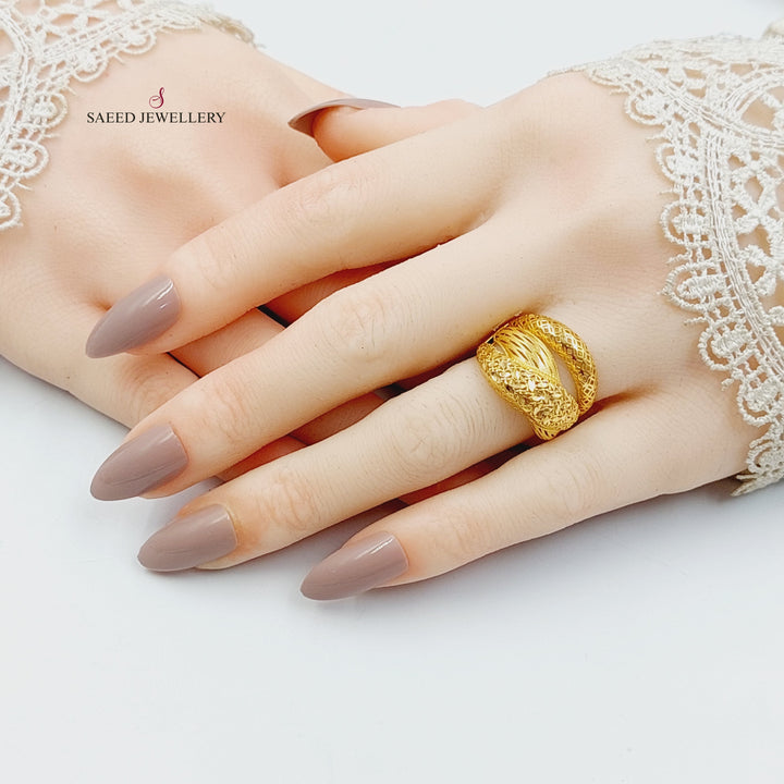 21K Gold Deluxe Ring by Saeed Jewelry - Image 4