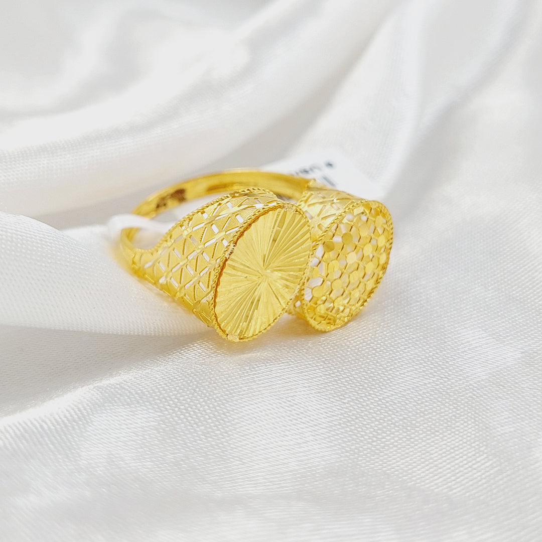 21K Gold Deluxe Ring by Saeed Jewelry - Image 3