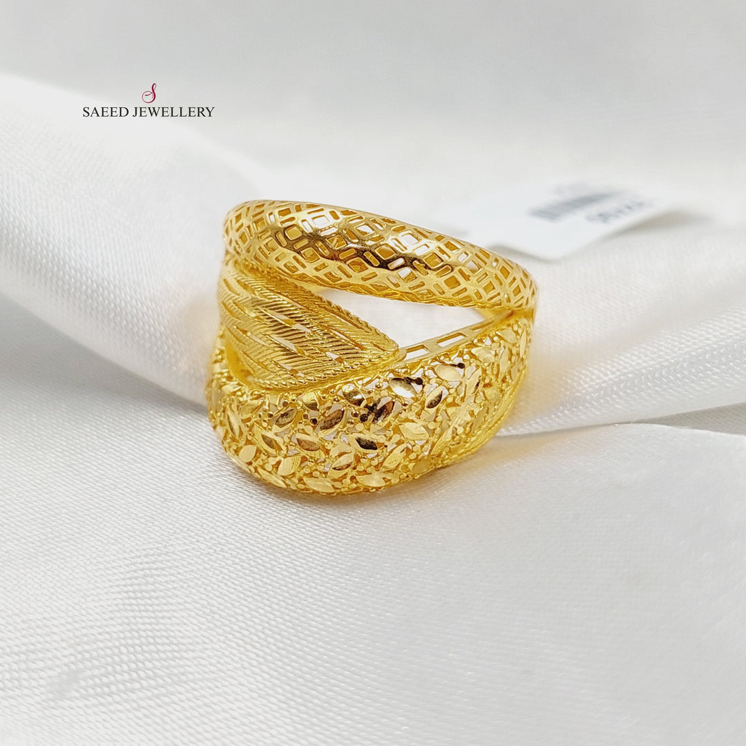 21K Gold Deluxe Ring by Saeed Jewelry - Image 2