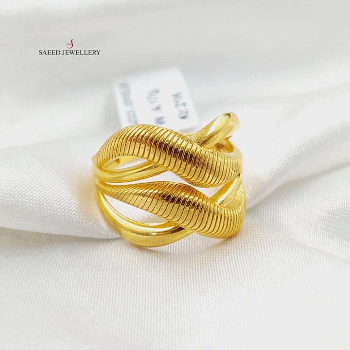 21K Gold Deluxe Ring by Saeed Jewelry - Image 2