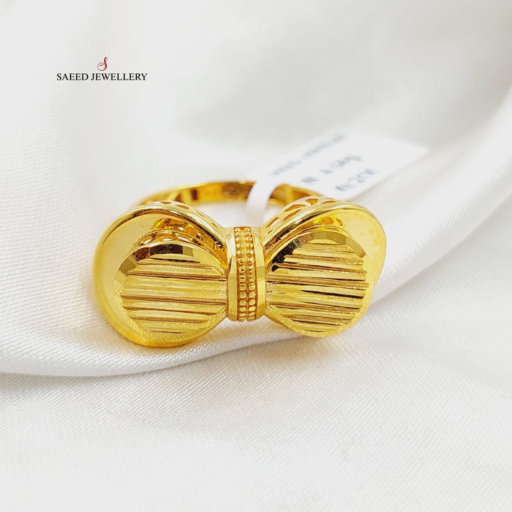 21K Gold Deluxe Tie Ring by Saeed Jewelry - Image 1