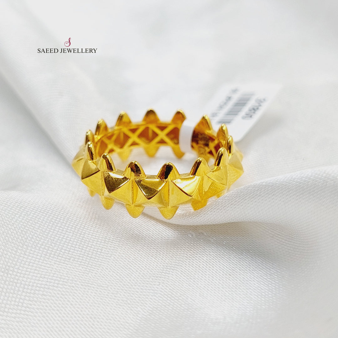 21K Gold Deluxe Turkish Ring by Saeed Jewelry - Image 3