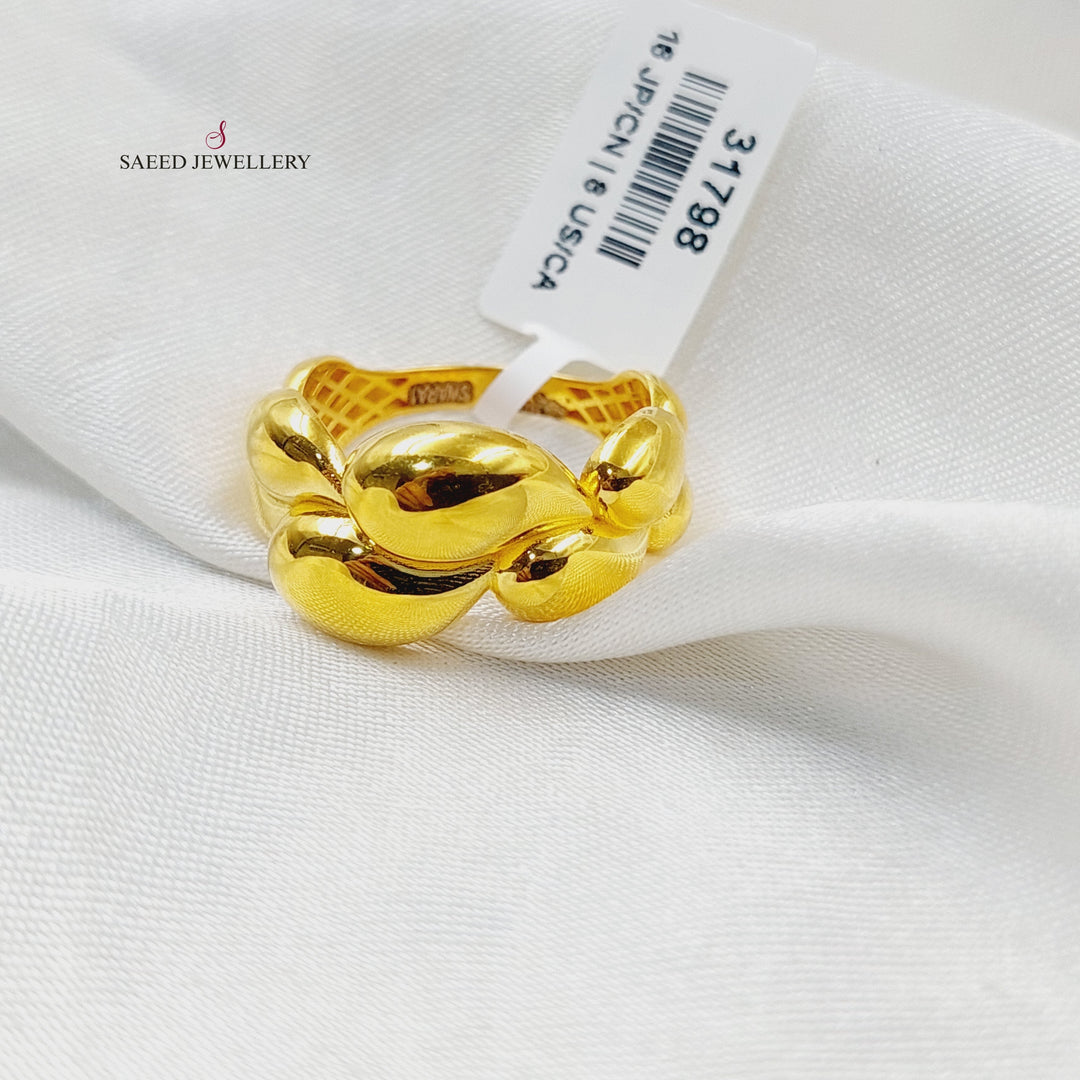 21K Gold Deluxe Turkish Ring by Saeed Jewelry - Image 3