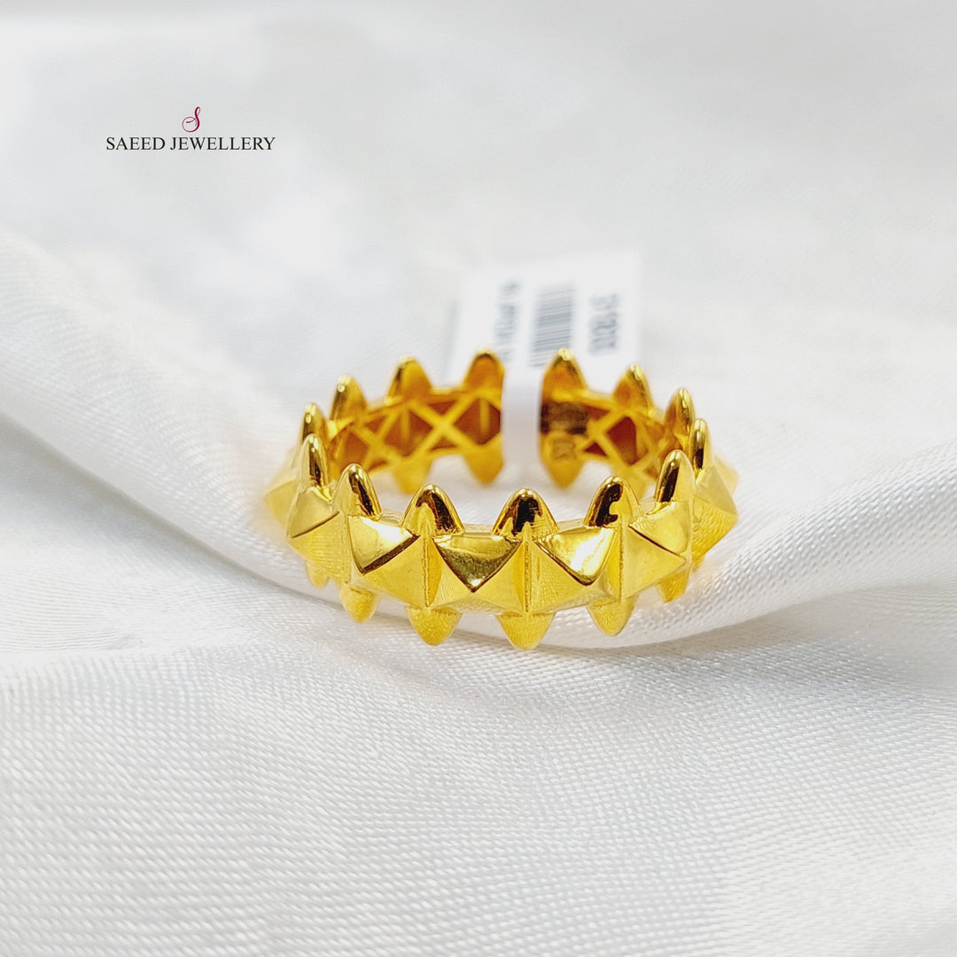 21K Gold Deluxe Turkish Ring by Saeed Jewelry - Image 4