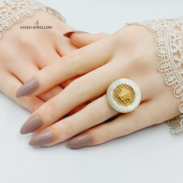 21K Gold Enameled Virna Ring by Saeed Jewelry - Image 5