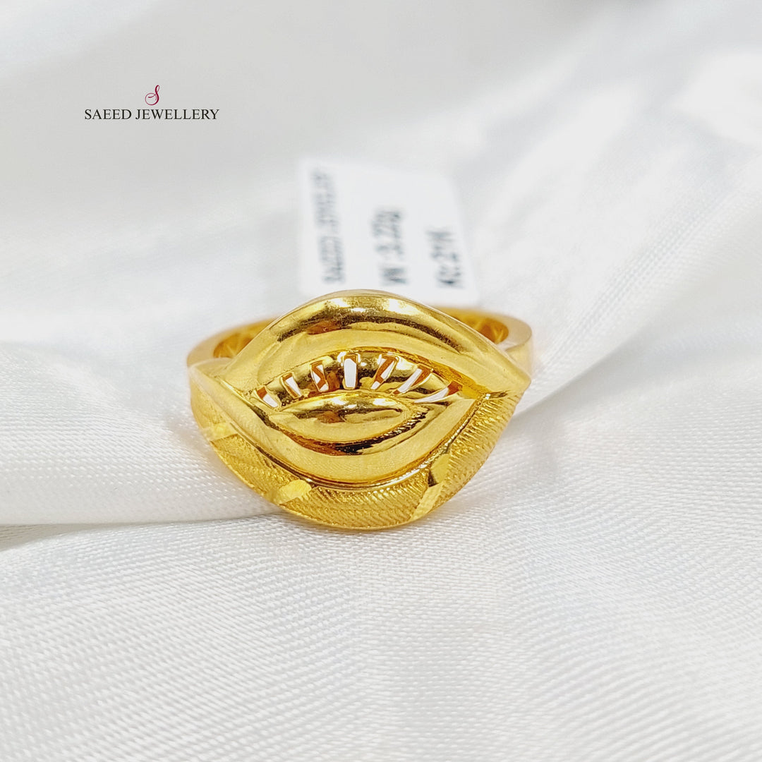 21K Gold Eye Ring by Saeed Jewelry - Image 3