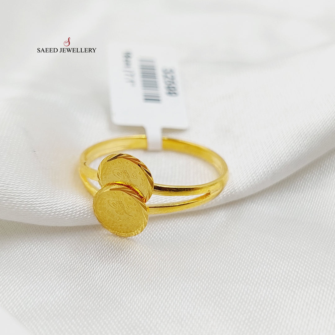 21K Gold Light Eighths Ring by Saeed Jewelry - Image 1