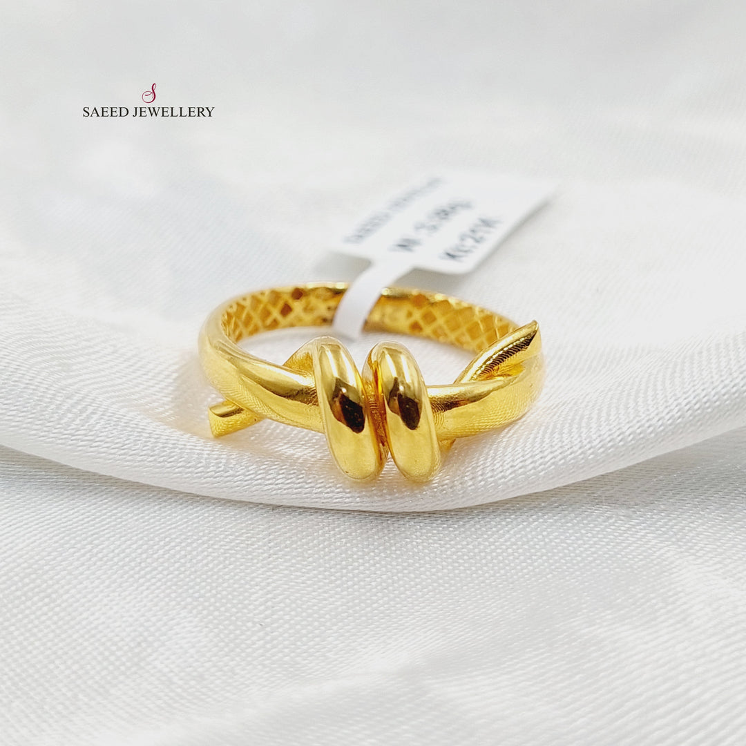 21K Gold Nail Ring by Saeed Jewelry - Image 2