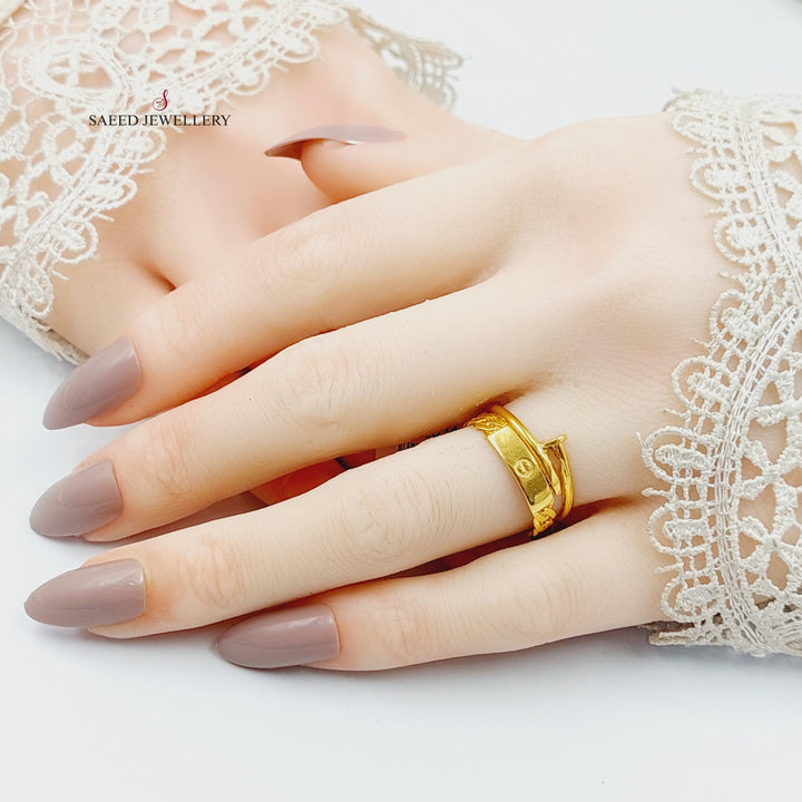 21K Gold Nail Ring by Saeed Jewelry - Image 6