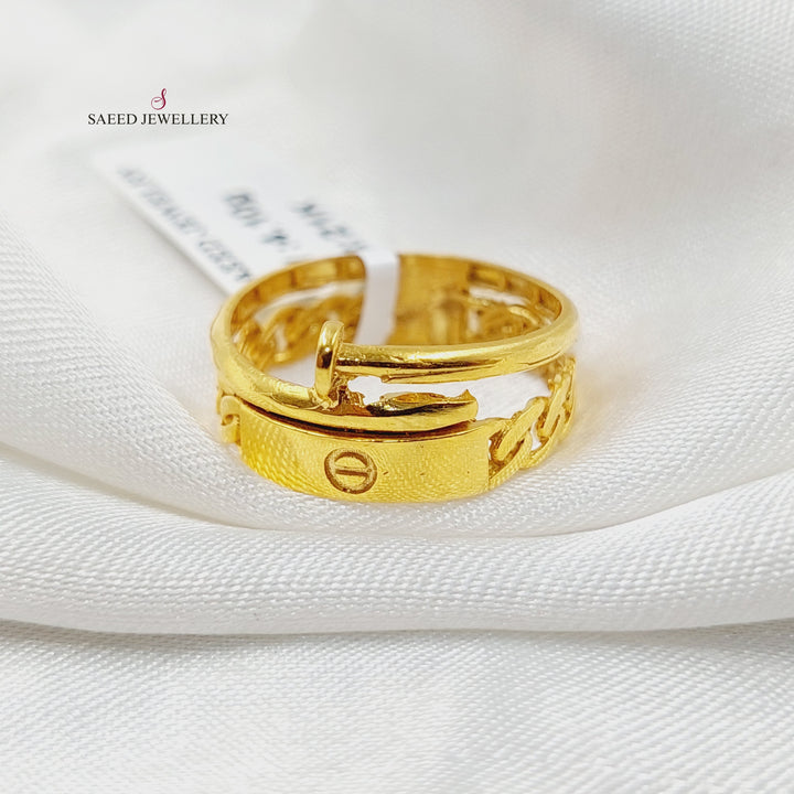 21K Gold Nail Ring by Saeed Jewelry - Image 1